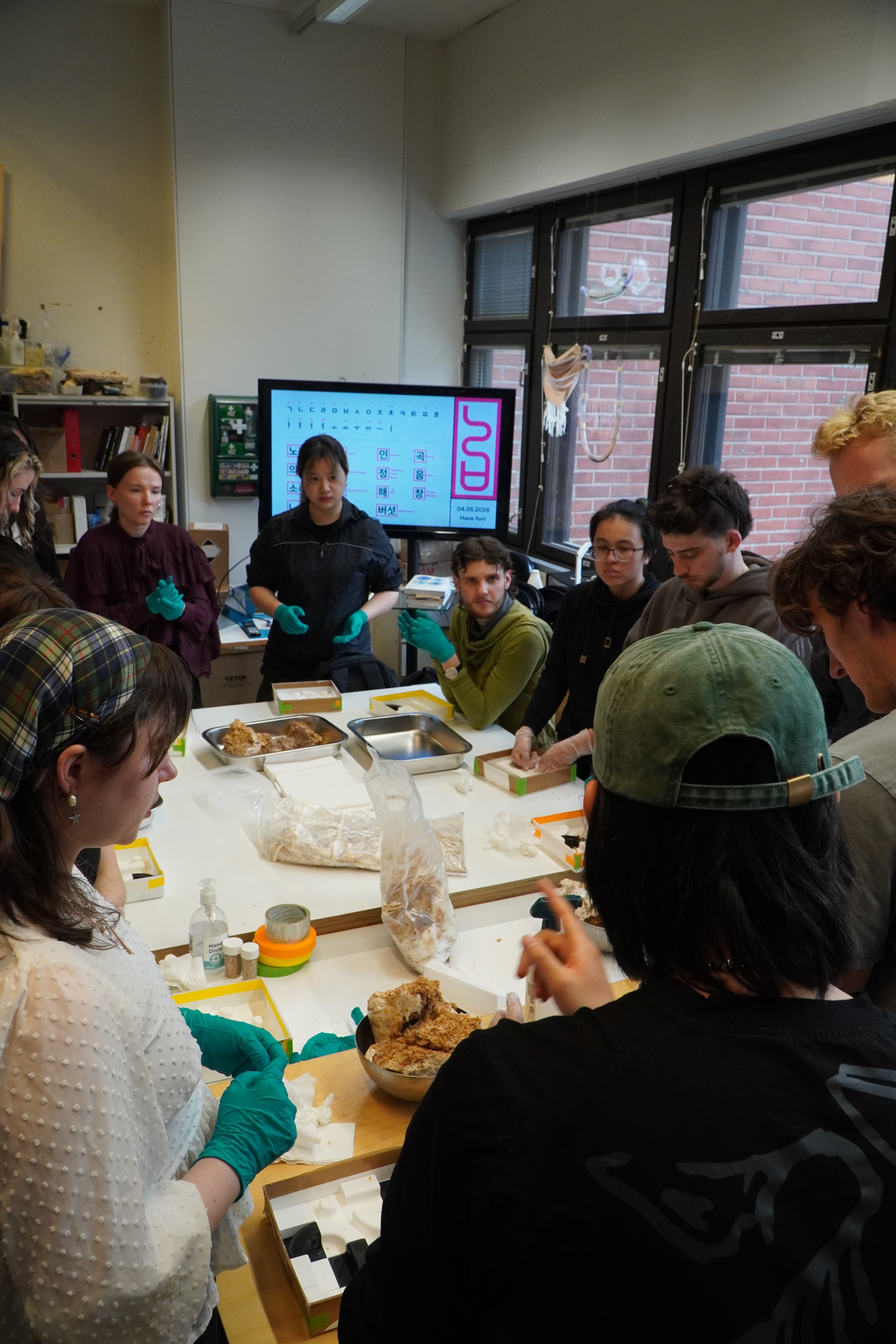 Photo from the second mycelium design workshop